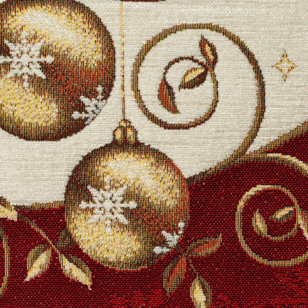 VIANOČNÝ GOBELÍNOVÝ BEHÚŇ NA STÔL MERRY1 40X100 CM VZOROVANÁ