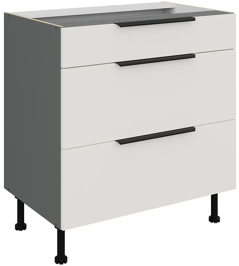 Kuchynská skrinka Aria-Wh/Ant Anti Fingerprint 80d 3s Bb