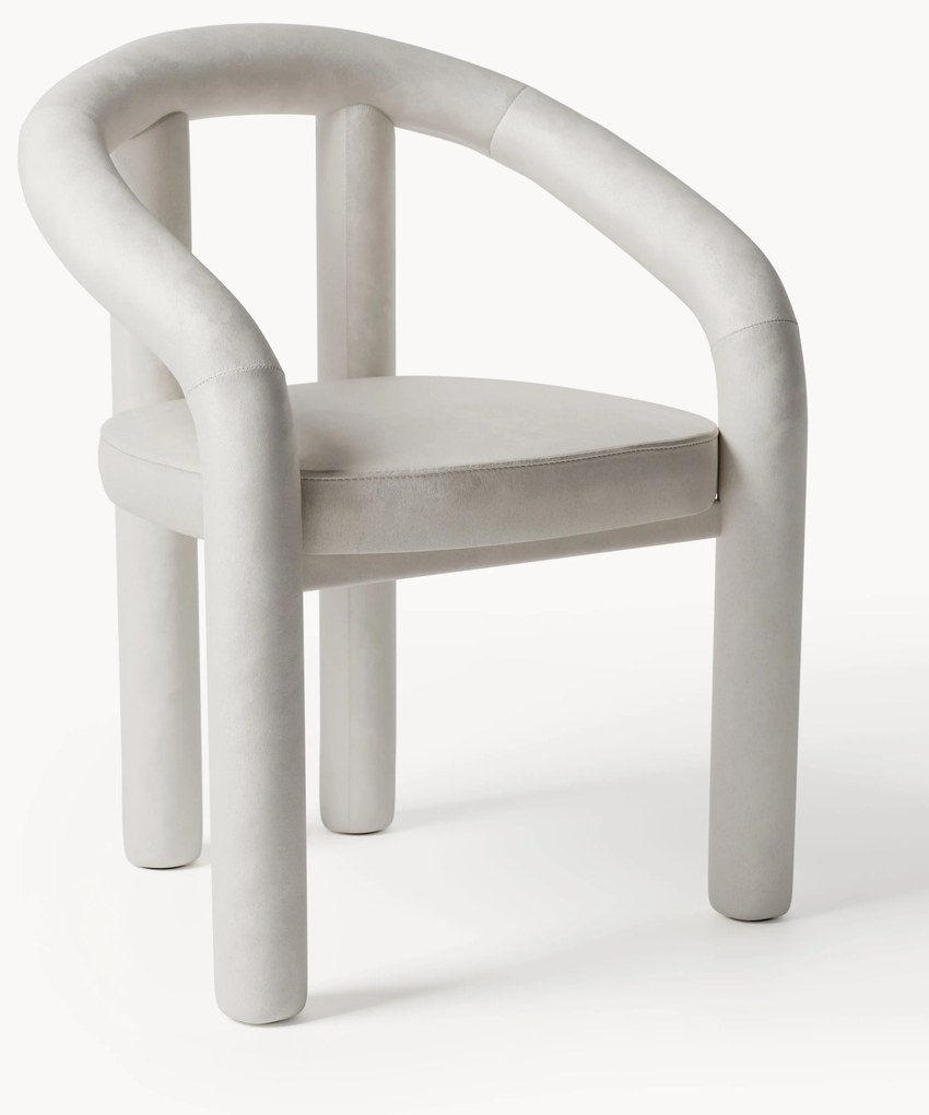 Zamatová stolička's opierkami Calan