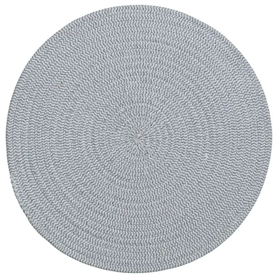 Okrúhle prestieranie na stôl COTTON SPIRAL Ø 38 cm sivé