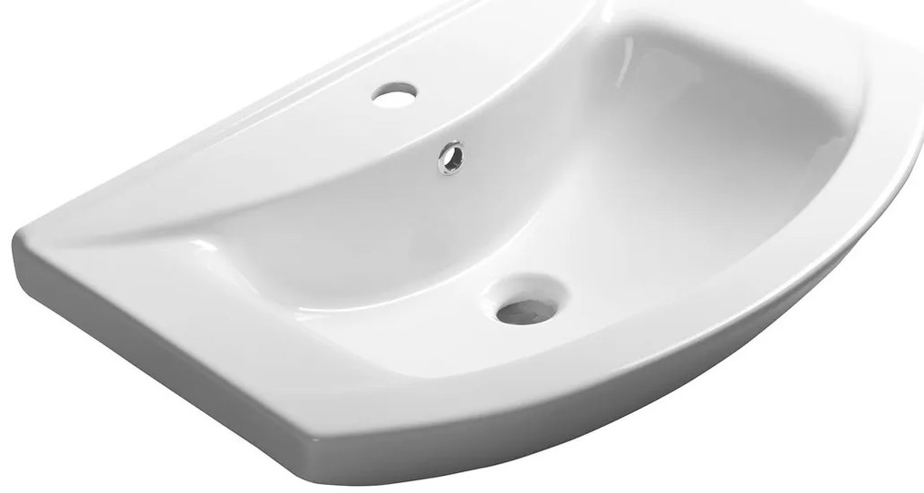 Aqualine Aqualine, ZERO keramické umývadlo nábytkové 65x46cm, biela, 6065