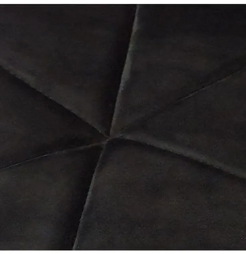Bestent Jedálenská stolička zamatová čierna CARBON