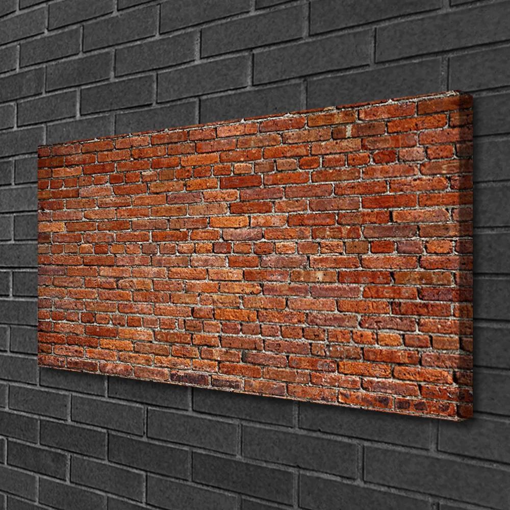 Obraz Canvas Tehlová múr tehly 125x50 cm