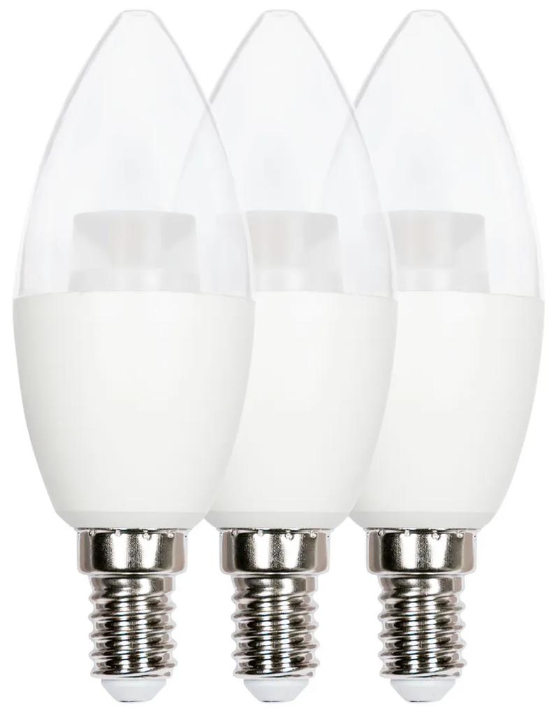 Livarno Home LED žiarovka, 2 kusy/3 kusy (6W / E14 / sviečka / transparentná) (100335746)