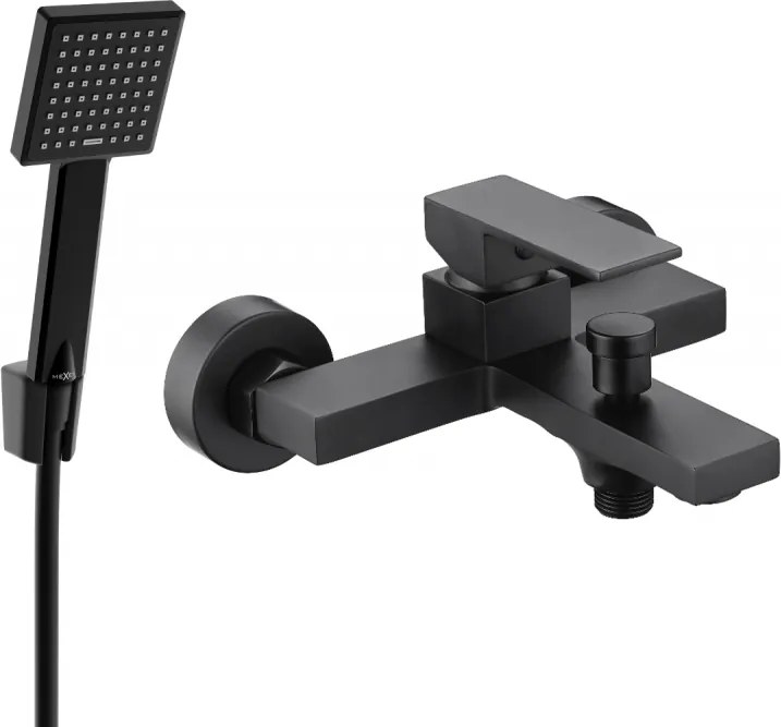Mexen Uno R45 batéria vaňová so sprchovou súpravou, čierna - 7143R45-70