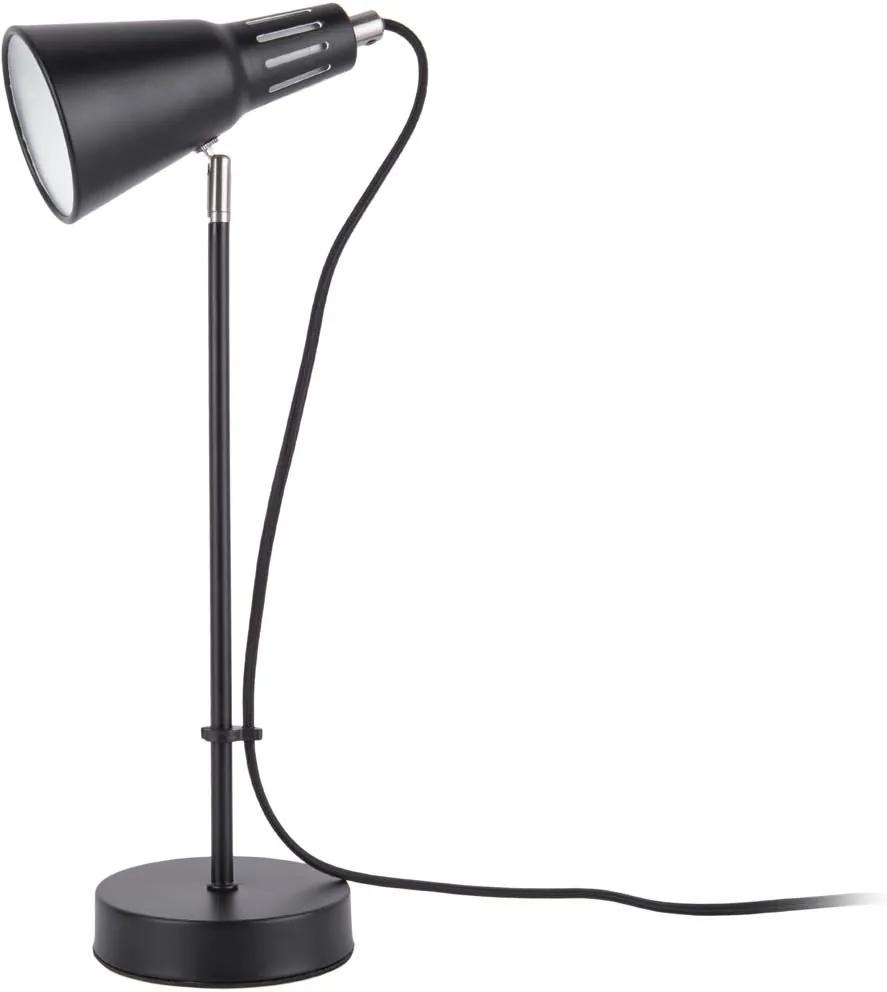 LEITMOTIV Stolná lampa Mini Cone čierna ∅ 16 × 43 cm