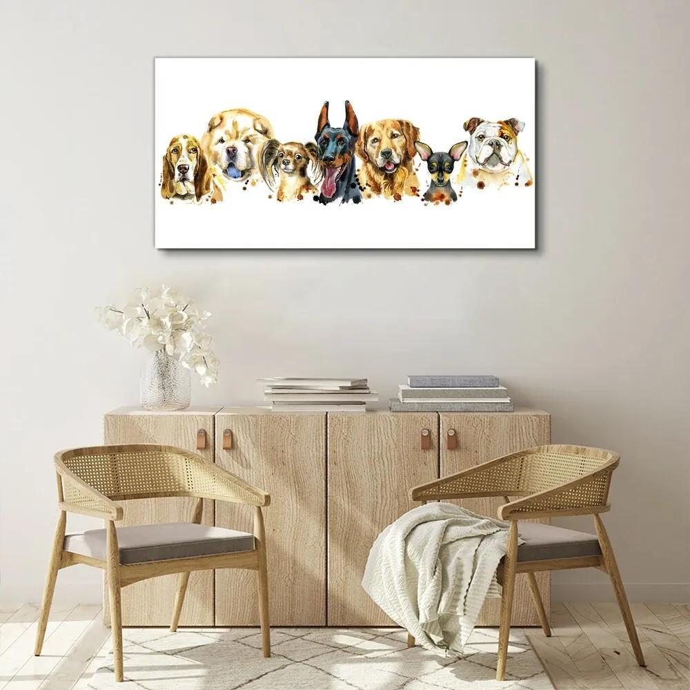 Obraz Canvas Maľovanie maznáčikov psov
