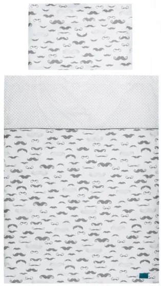 BELISIMA 5-dielne posteľné obliečky Belisima Little Man 90/120 sivé
