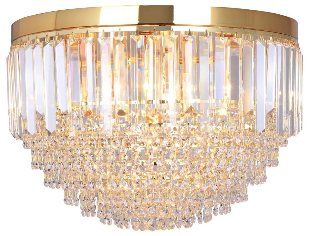 Zuma Line FC19003/7 - Stropné svietidlo CHARLOTTE 7xE14/40W/230V pr. 50 zlatá