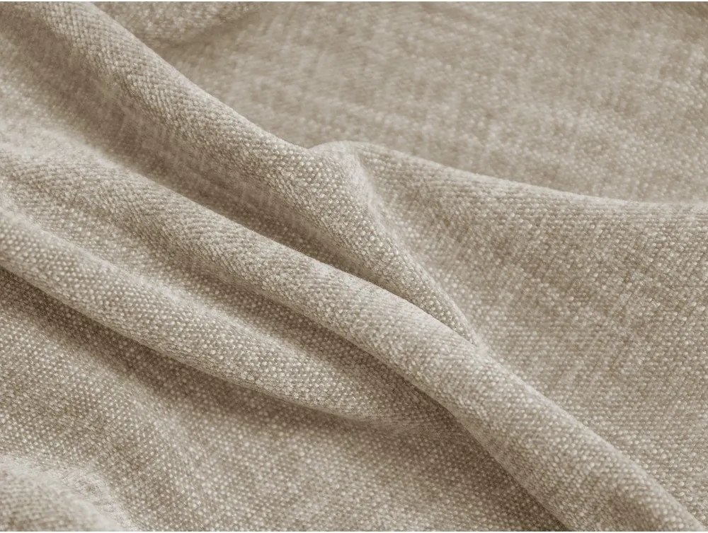 Béžová čalúnená dvojlôžková posteľ s úložným priestorom s roštom 160x200 cm Martina – Micadoni