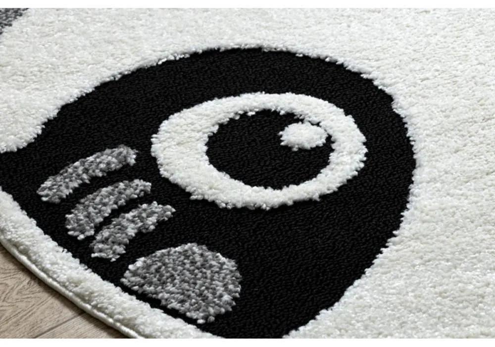 Kusový koberec Panda krémový kruh 140cm