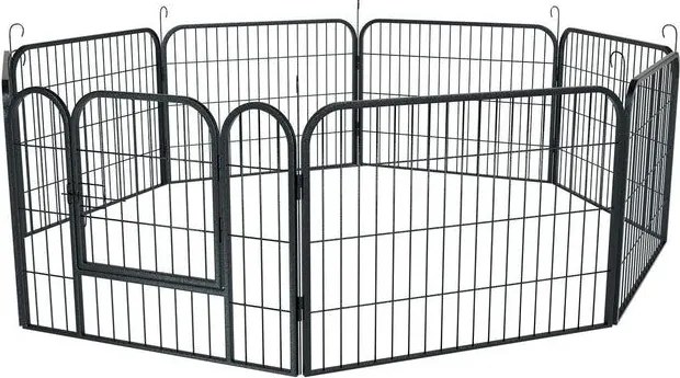 Kovová klietka pre šteniatka a malé zvieratá 80x60 cm,Ø210cm