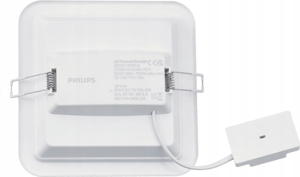 LED panel zapustený štvorcový Philips 12W 1200lm 4000K - biela