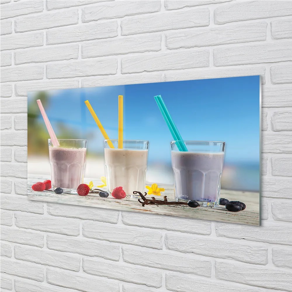 Obraz plexi Cocktail sklo farebné slamky 140x70 cm