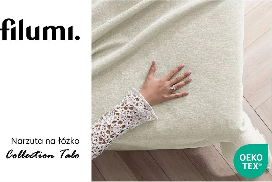 Krémový pléd zo ženilky 220x240 cm Talo – Filumi