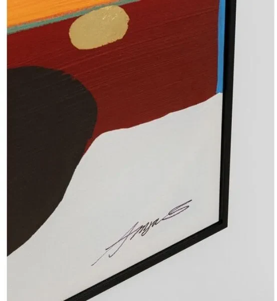 Abstract Shapes obraz oranžový 73x143 cm