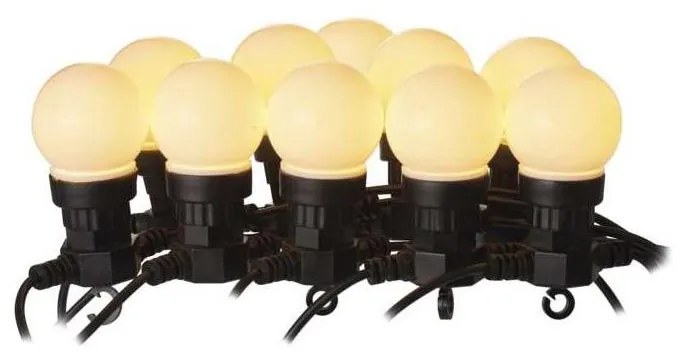 LED  Vonkajšia dekoračná reťaz 10xLED/10m IP44 biela