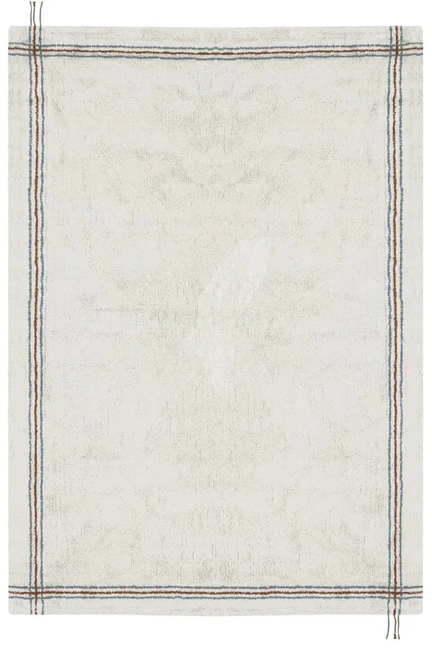 Krémový prateľný ručne tkaný bavlnený koberec 170x240 cm Cuisine Natural – Lorena Canals