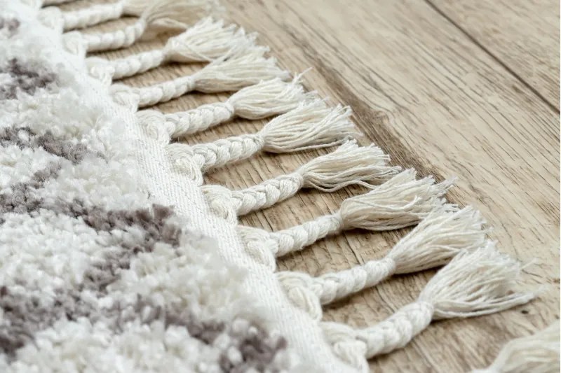 Dywany Łuszczów, Kusový koberec Berber Tanger B5940 cream and brown, 140x190, béžová, obývacia izba