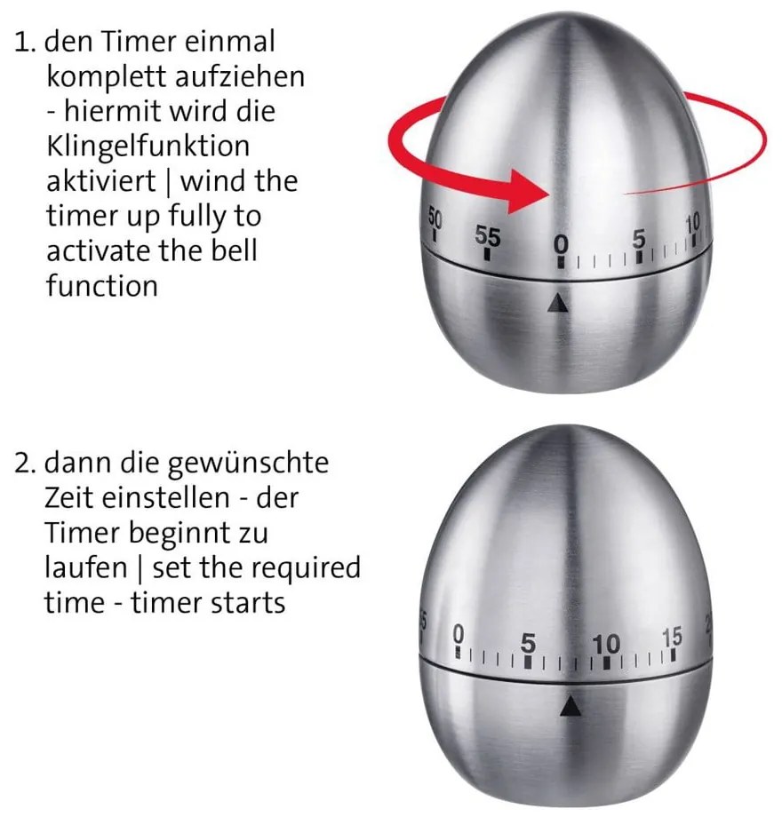 Minútka v striebornej farbe Tempus – Westmark