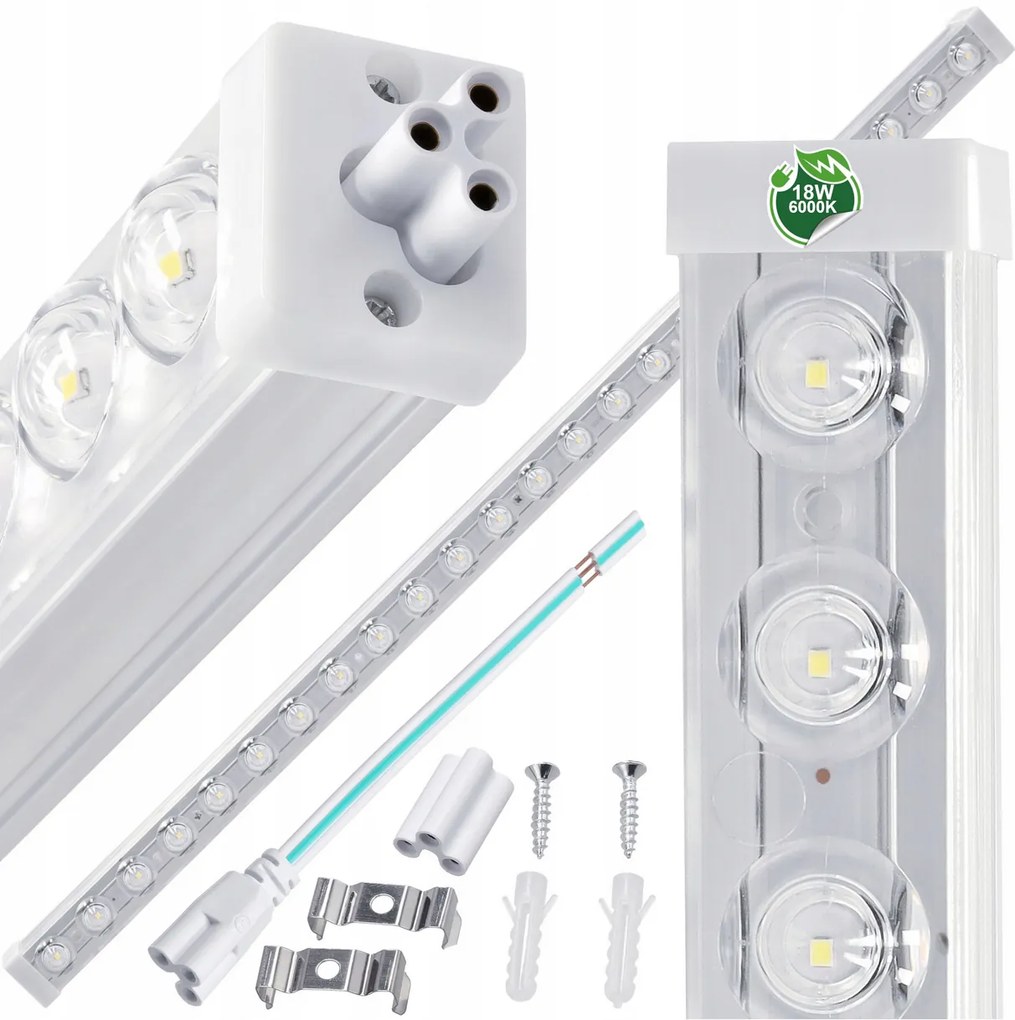 BERGE LED lampa NEPTUN 60cm - 18W -1800lm - IP20 - 6000K - studená biela