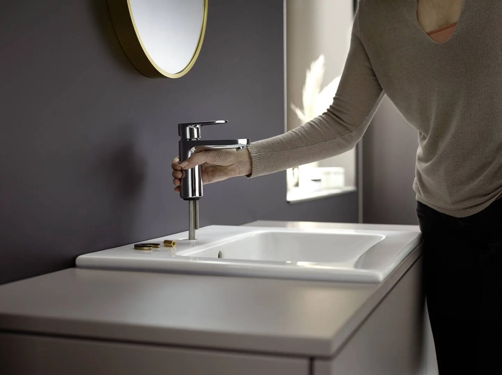 Hansgrohe Vernis Blend, umývadlová batéria 100 s výpustom, EcoSmart, chrómová, HAN-71551000