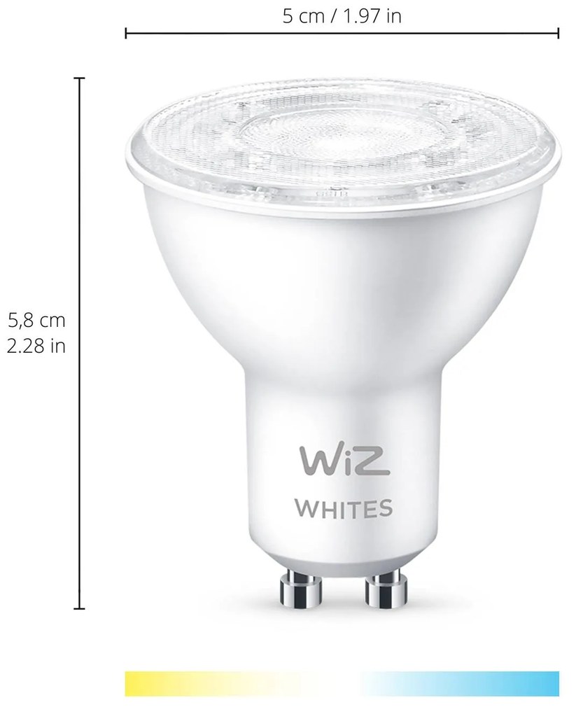 WiZ PAR16 LED reflektor GU10 4,7 W CCT