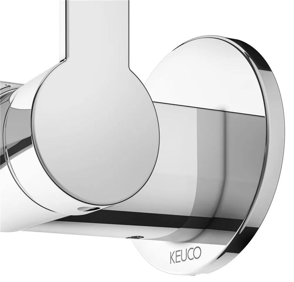KEUCO IXMO Flat 1-otvorová páková umývadlová batéria pod omietku, okrúhla rozeta, výtok 225 mm, chróm, 59516011301