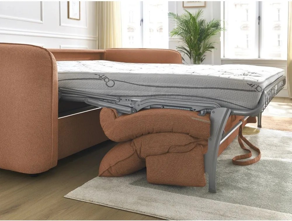 Oranžová pohovka 216 cm Achille – Bobochic Paris