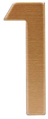 Domová číslica RICHTER RN.75L (matná meď), 1, RICHTER Meď