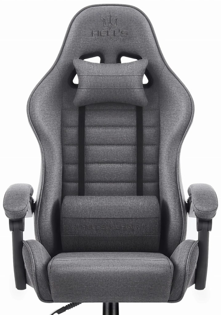 Herná stolička HC-1003 sivá látková