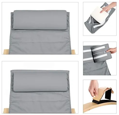 Hojdacie kreslo SONGMICS LYY010G01 - sivé