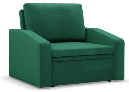 Kreslo ORBIT Kronos rozkladacie, fľaškovo zelené