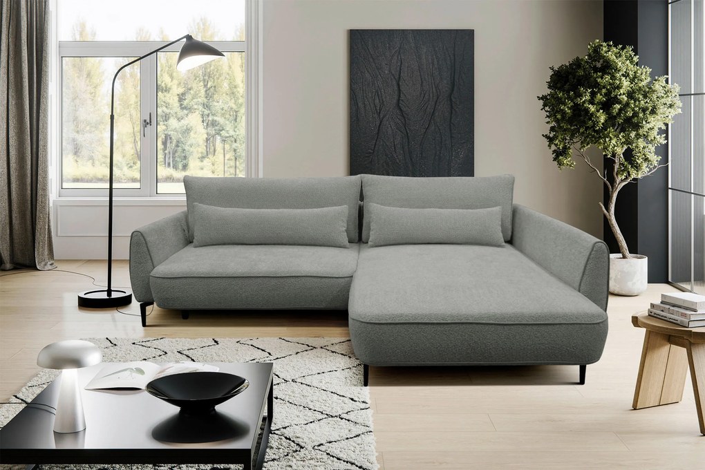 XXXLutz ROHOVÁ SEDAČKA, textil, sivá MID.YOU - Sedačky - 001574005706
