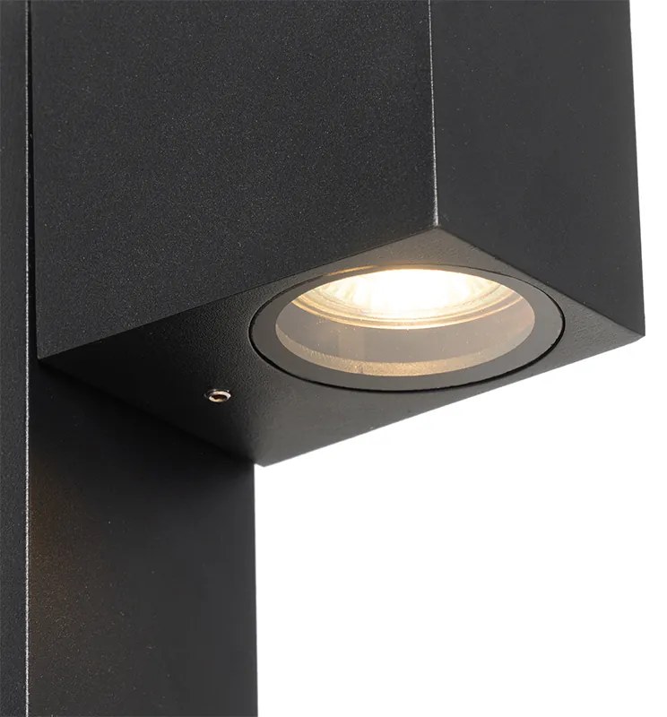 Priemyselná vonkajšia stojaca lampa čierna 35 cm IP44 - Baleno