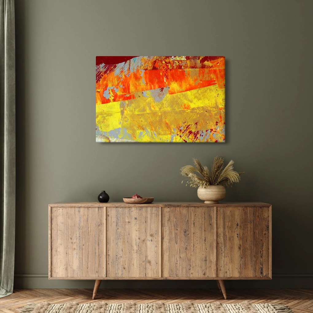 Obraz abstrakcie - maľba (90x60 cm)