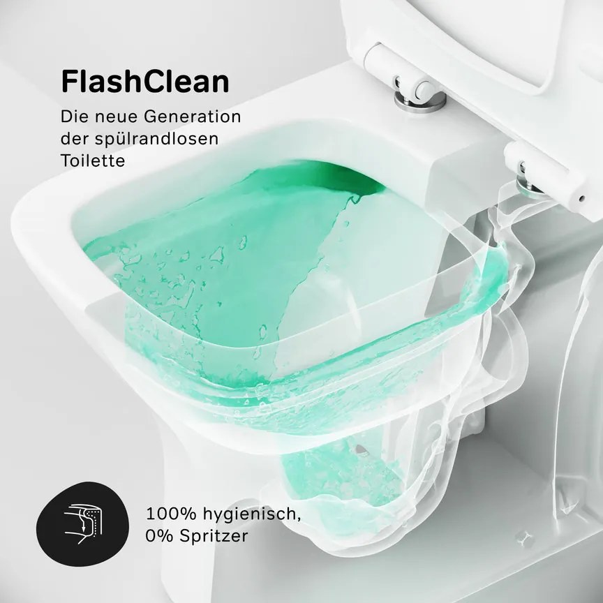 Podlahové WC AM.PM Gem CGA8601PSC bezokrajové, so sedadlom Microlift, biele