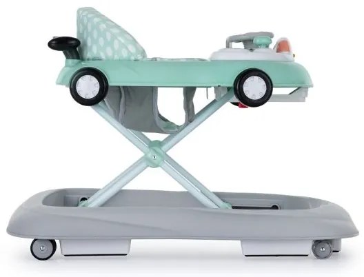 PETITE&MARS - Detské chodítko s melódiou CABRIO 2xAA mint