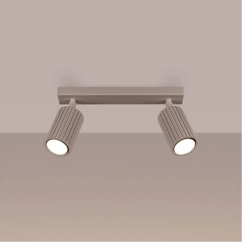 Brilagi - LED bodové svietidlo CRESTO 2xGU10/10W/230V šedohnedé