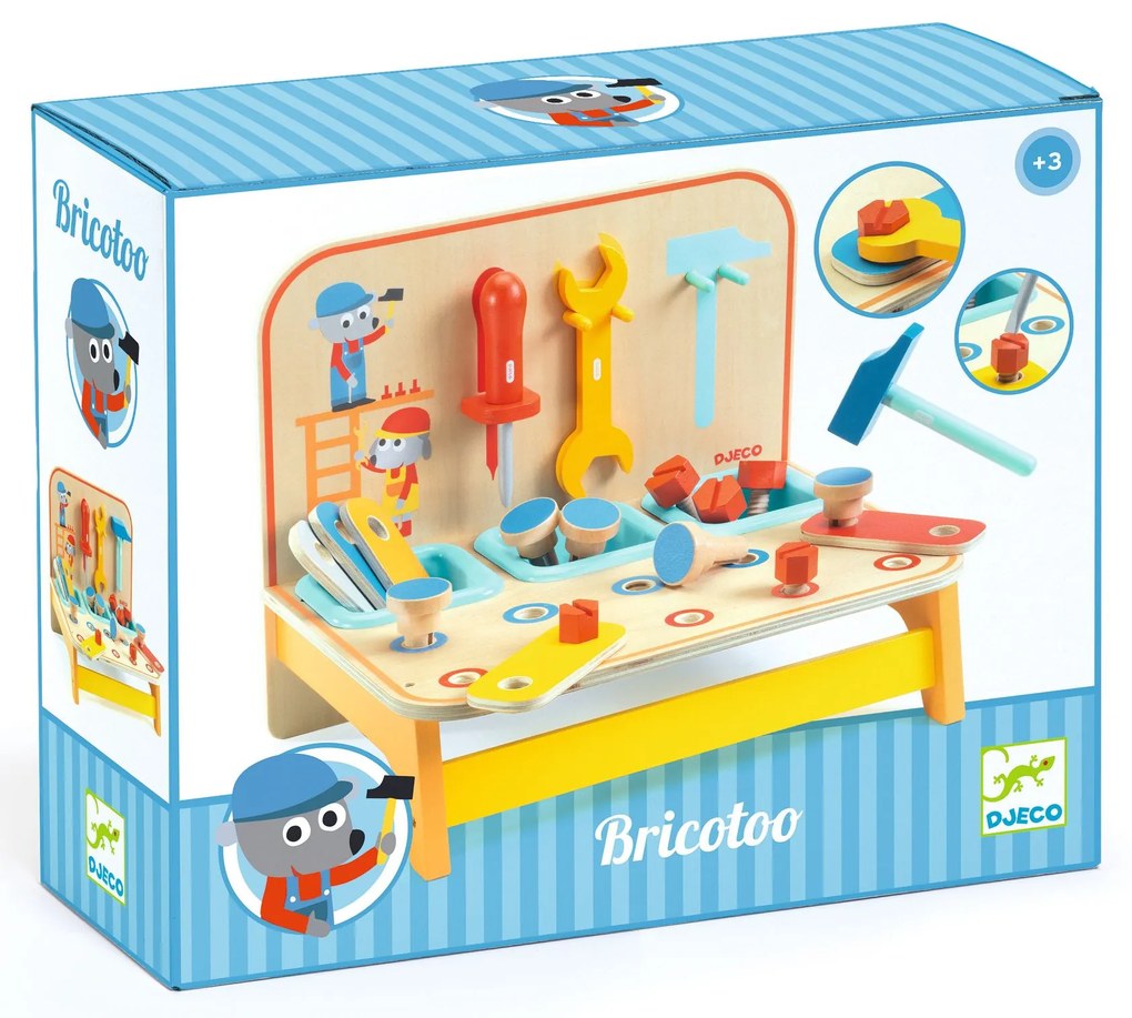 Detský pracovný stôl so súpravou náradia