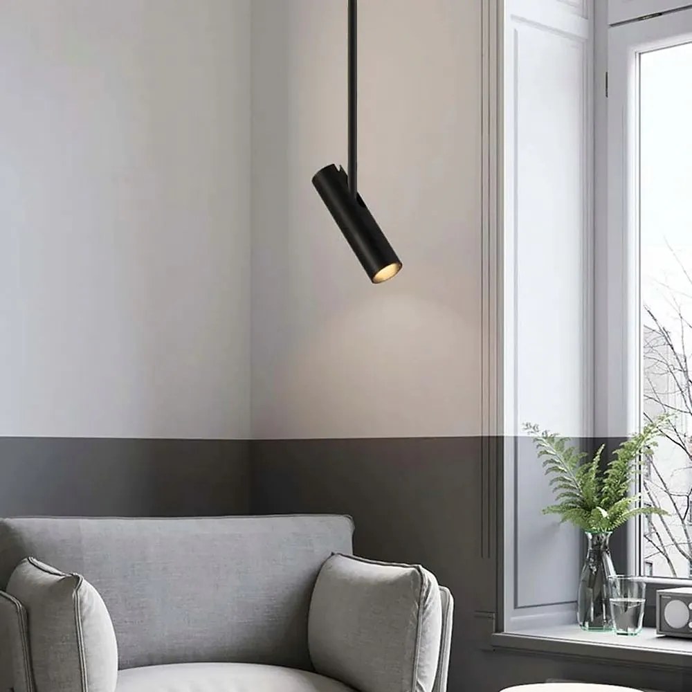 Toolight - závesná stropná lampa GU10 10W - reflektor APP608-1C, čierna, OSW-08196