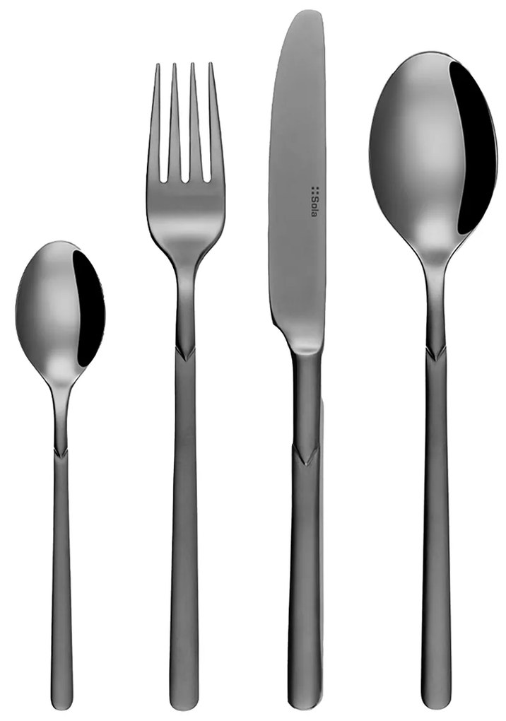 Príborový set 20 ks - Kanton PVD svetlosivý lesklý - W0122