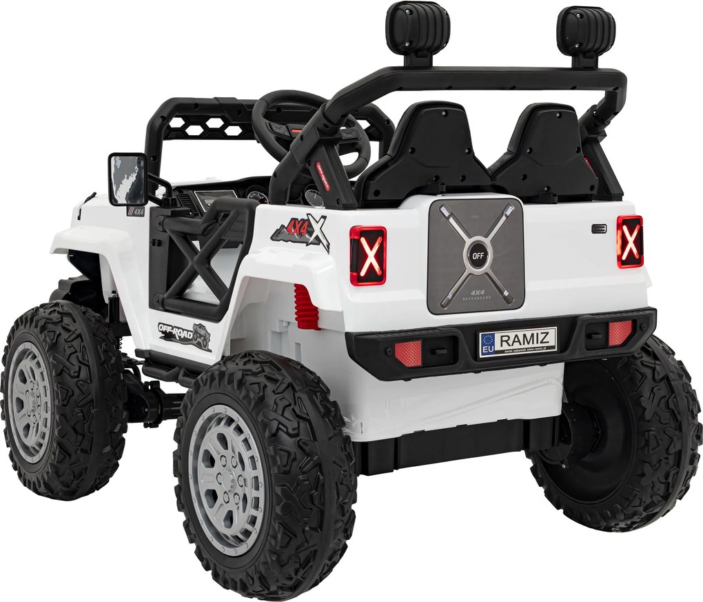 Ramiz Detské elektrické auto OFF ROAD Speed Biele