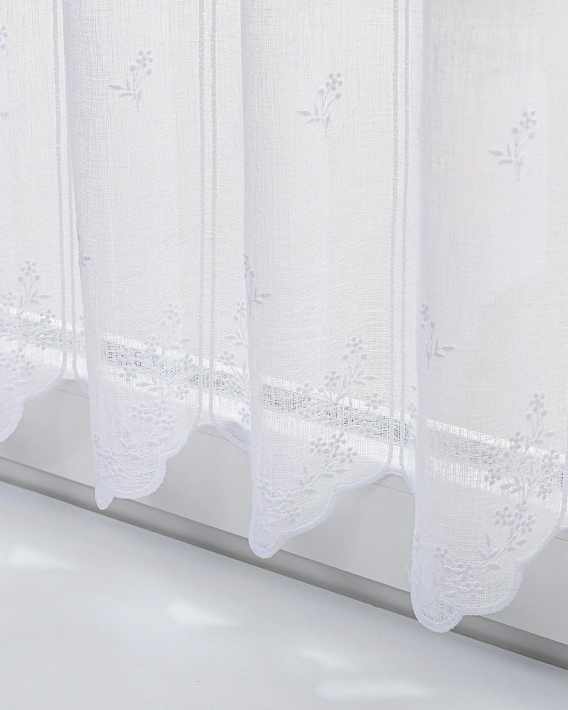 Vitrážková záclonka žakárová Floral výška 60 cm na metre