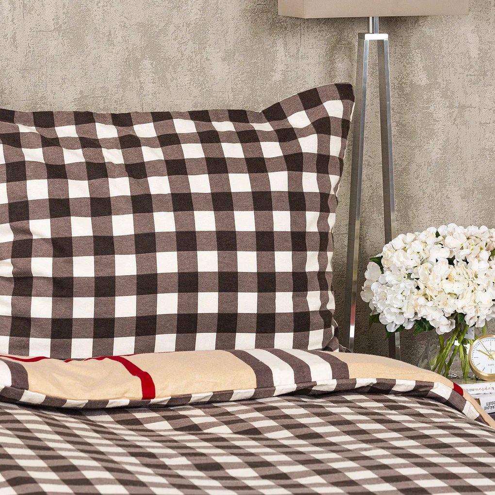 4Home Flanelové obliečky Kocka, 160 x 200 cm, 70 x 80 cm