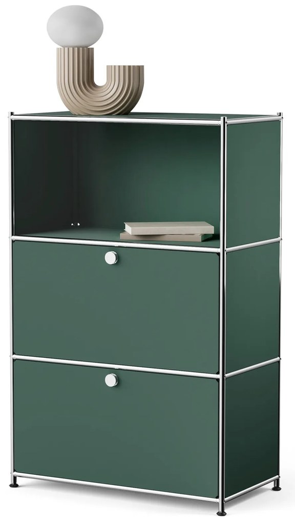 Kovová komoda »CN3« s dvomi výklopnými priečinkami