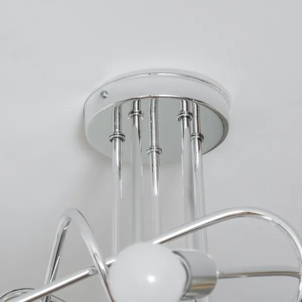 Prisadený luster OXFORD 5xE27/15W/230V lesklý chróm