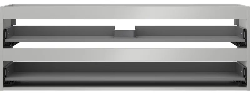 Mexen Box-A, závesná skrinka 140 cm, 2 zásuvky, matná sivá, 91AX0-1400-470-2-62