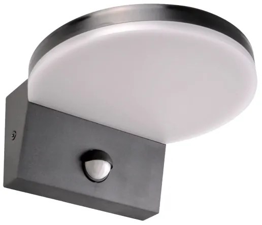 LED Vonkajšie nástenné svietidlo so senzorom TESA LED/10W/230V IP54 čierna