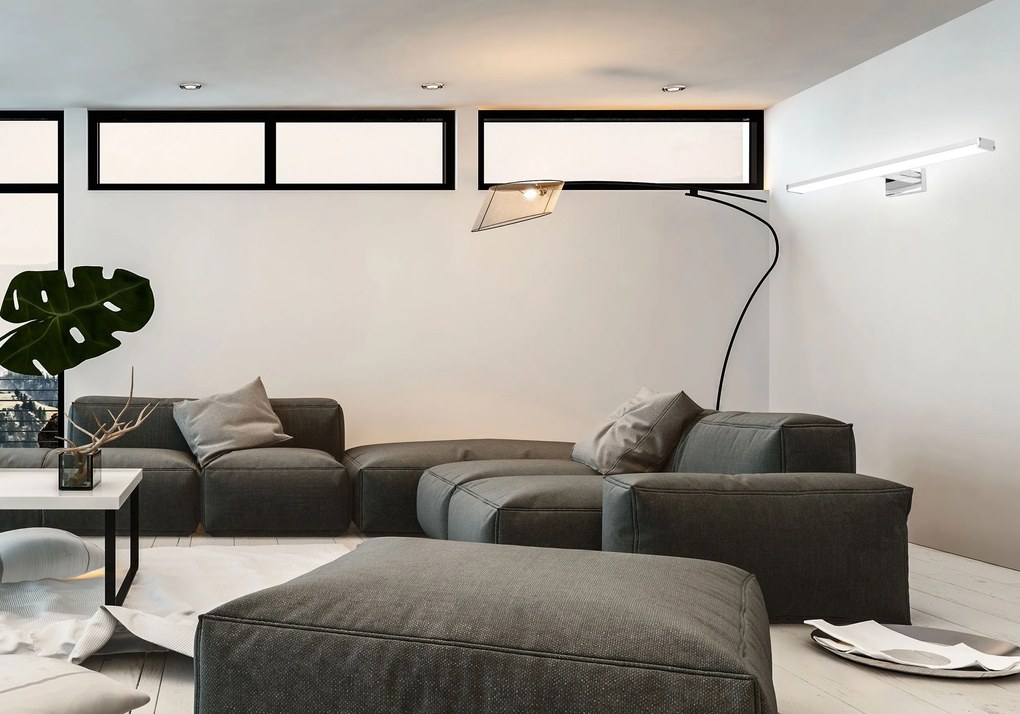 Toolight Rea - Toolight, LED kupeľňové svietidlo nad zrkadlo 12W 53cm APP369-1W, chróm, OSW-08435